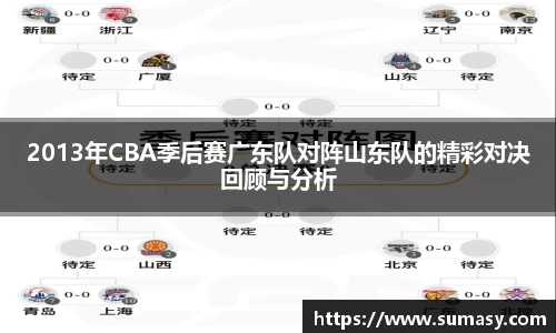 2013年CBA季后赛广东队对阵山东队的精彩对决回顾与分析